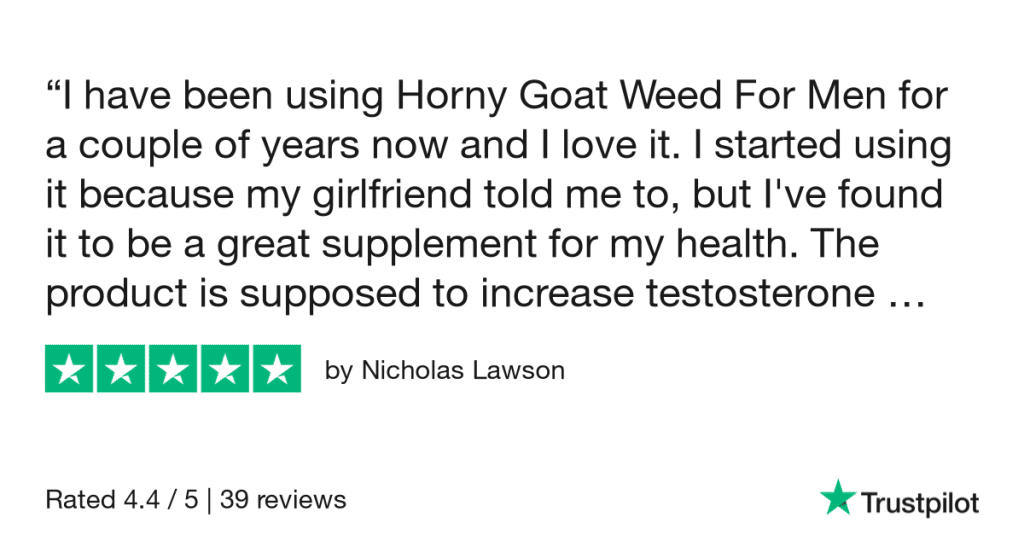 trustpilot review horny goat weed benefits for men